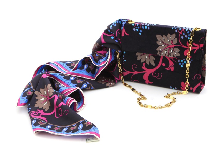 A Pucci purse and scarf