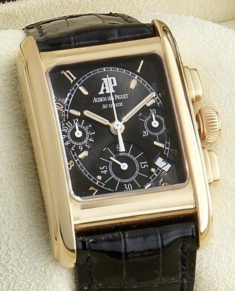 Audemars Piguet. An 18ct gold automatic calendar chronograph wristwatch Eduard Piguet, Case No.E53922, Circa 2005