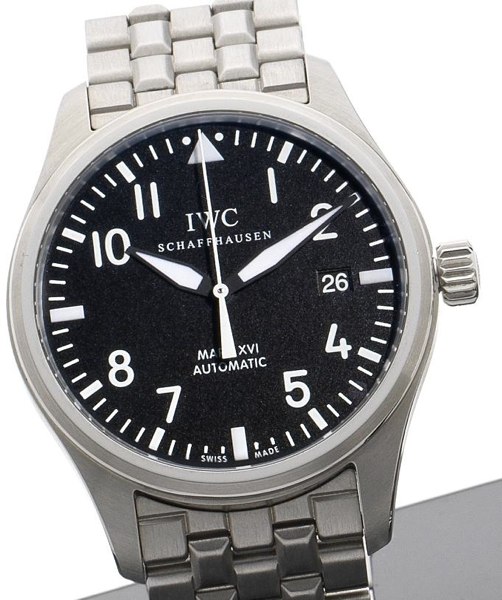IWC. A stainless steel automatic bracelet watch together with fitted box and papers Spitfire Mark XIV, Ref:3255, Sold 3rd May 2012
