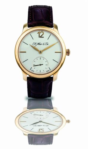 H. Moser & Cie. A fine 18ct rose gold manual wind wristwatch with power reserve