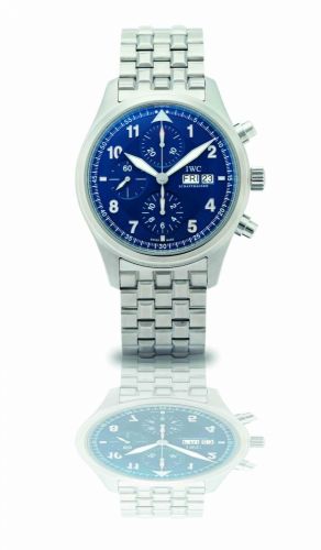 IWC. A fine limited edition stainless steel chronograph calendar automatic bracelet watch
