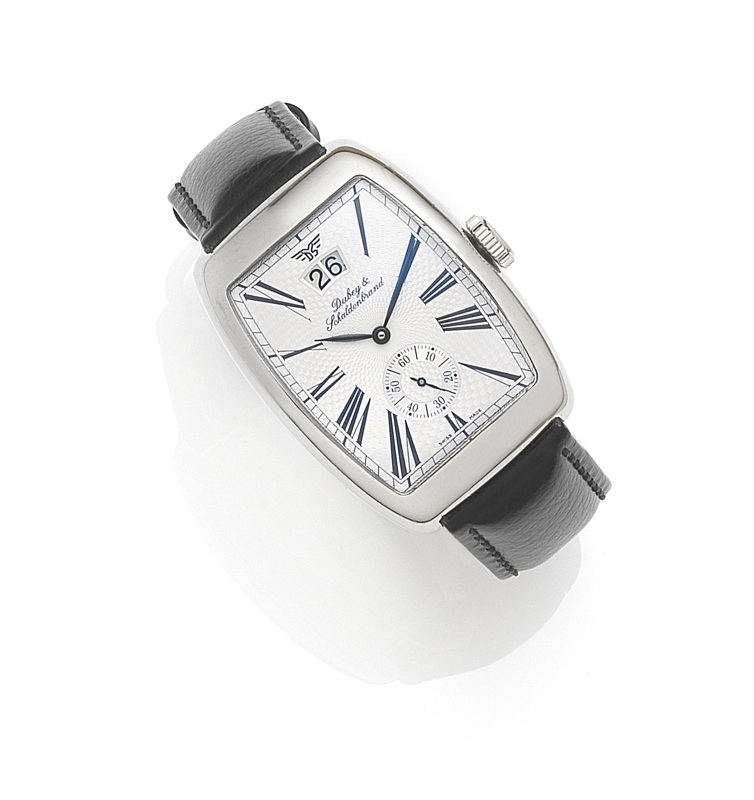 Dubey & Schaldenbrand. A stainless steel automatic calendar wristwatch