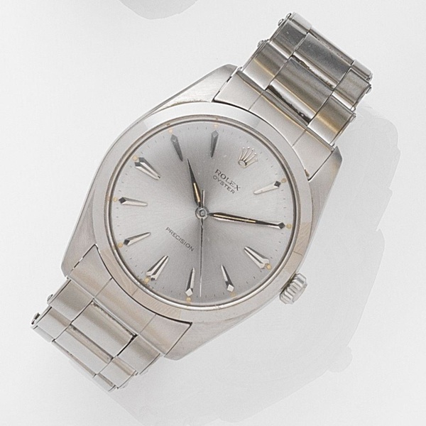 Rolex. A stainless steel manual wind centre seconds bracelet watch