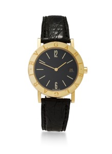 Bulgari. An 18K wristwatch with date