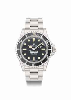 Rolex. A rare stainless steel automatic wristwatch with sweep centre seconds, gas escape valve and bracelet, made for COMEX