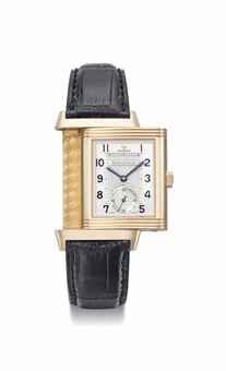 Jaeger-LeCoultre. A fine 18K pink gold limited edition Reverso wristwatch with one minute tourbillon and power reserve
