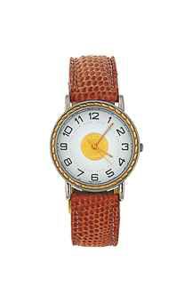 A stainless steel quartz wristwatch, by Hermes