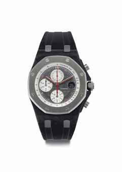 Audemars Piguet. A Limited Edition Forged Carbon, Cermet and Titanium Automatic Chronograph Wristwatch with Date