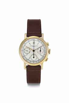 Audemars Piguet. A Very Fine and Rare 18k Gold Chronograph Wristwatch