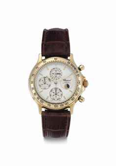 Chopard. A Limited Edition 18k Gold Automatic Perpetual Calendar Chronograph Wristwatch with Moon Phases