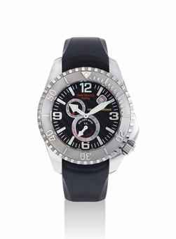 GIRARD-PERREGAUX. A FINE STAINLESS STEEL LIMITED EDITION AUTOMATIC WRISTWATCH WITH DATE AND POWER RESERVE INDICATION MADE TO COMMEMORATE THE 32ND AMERICA'S CUP