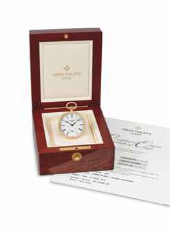 Patek Philippe. A very fine and unique 18K gold and enamel openface keyless lever watch with enamel miniature Fishing Boats on the Beach at Saintes-Maries after Vincent van Gogh by J.L. Péter, original certificate and box