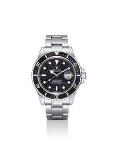 ROLEX. AN UNUSUAL STAINLESS STEEL AUTOMATIC WRISTWATCH WITH DATE, SWEEP CENTRE SECONDS AND BRACELET