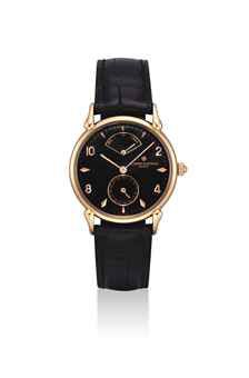 VACHERON CONSTANTIN. AN 18K PINK GOLD AUTOMATIC WRISTWATCH WITH DATE AND POWER RESERVE