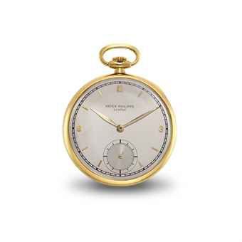 PATEK PHILIPPE. AN 18K GOLD OPENFACE KEYLESS LEVER DRESS WATCH