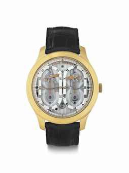 Carlo Ferrara. A Limited Edition 18k Gold Automatic Wristwatch With Date