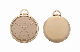 Patek Philippe. An 18k Pink Gold Openface Keyless Lever Dress Watch