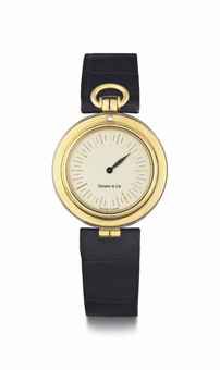 Audemars Piguet. An 18k Gold Two-Tone Single Hand Wristwatch