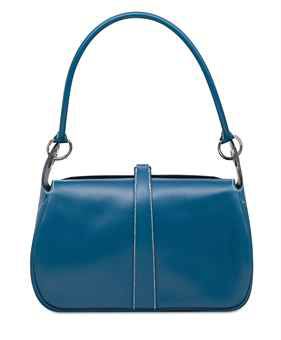 A BLEU THALASSA CALF BOX LEATHER RUGBY WITH PALLADIUM HARDWARE