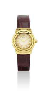 PIAGET. A LADY'S 18K GOLD WRISTWATCH