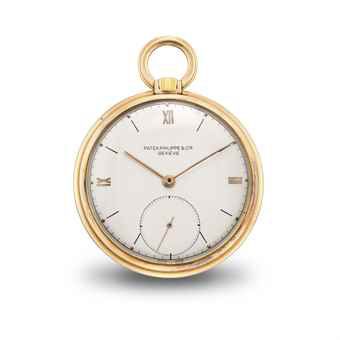 PATEK PHILIPPE. A FINE 18K PINK GOLD OPENFACE KEYLESS LEVER DRESS WATCH