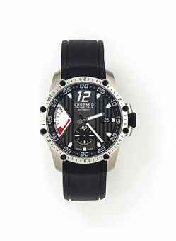A STAINLESS STEEL 'CLASSIC RACING SUPERFAST' AUTOMATIC WRISTWATCH WITH DATE AND POWER RESERVE, BY CHOPARD