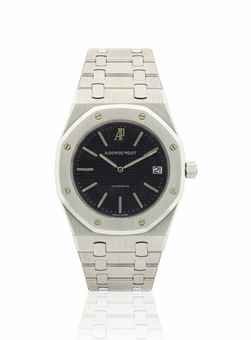 AUDEMARS PIGUET. A VERY FINE AND RARE STAINLESS STEEL LIMITED EDITION AUTOMATIC WRISTWATCH WITH DATE.