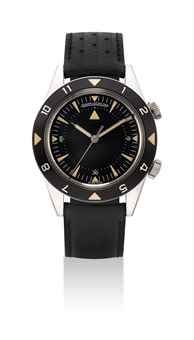 JAEGER-LECOULTRE. AN ATTRACTIVE STAINLESS STEEL LIMITED EDITION AUTOMATIC WRISTWATCH WITH SWEEP CENTRE SECONDS AND ALARM