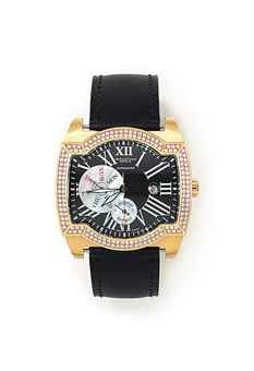 A STAINLESS STEEL AND DIAMOND LIMITED EDITION 'BICHRONO' AUTOMATIC WRISTWATCH, BY DELACOUR