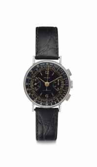 Rolex. A Stainless Steel Chronograph Wristwatch with Black Dial