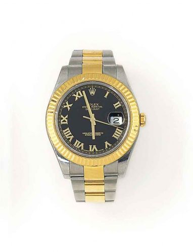 A BI-COLOUR 'OYSTER DATEJUST' AUTOMATIC WRISTWATCH, BY ROLEX, REF. 116231