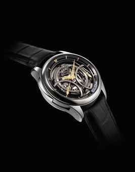 JAEGER-LECOULTRE. A FINE TITANIUM SEMI-SKELETONISED MINUTE REPEATING PROTOTYPE WRISTWATCH WITH 15 DAY POWER RESERVE AND SPRING TORQUE INDICATION