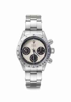 Rolex. A Fine and Very Rare Stainless Steel Chronograph Wristwatch Panda Dial and Bracelet