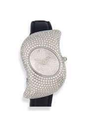 A DIAMOND-SET STAINLESS STEEL QUARTZ WRISTWATCH, BY TECHNOMARINE