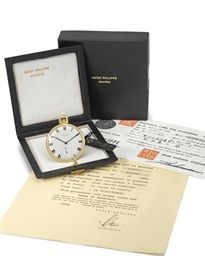 Patek Philippe. An extremely fine, attractive and possibly unique 18K gold openface keyless lever watch with enamel miniature “The Milkmaid” after Vermeer by Susanne Rohr, original certificate, guarantee card, brochure, sales tag, polishing cloth and box
