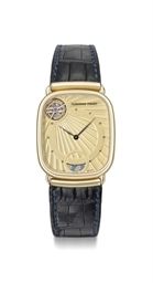 Audemars Piguet. A fine 18K gold automatic tourbillon wristwatch with Guarantee and box