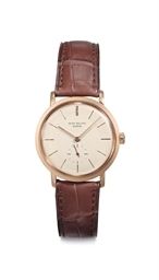 Patek Philippe. A Fine 18k Pink Gold Automatic Wristwatch