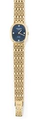 A LADY'S 18CT GOLD 'ELLIPSE' BRACELET WATCH, BY PATEK PHILIPPE, REF. 4564/1