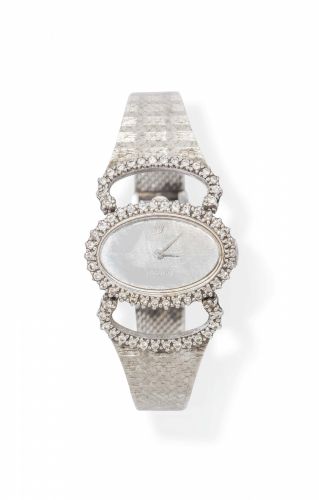 A LADY'S 'ORCHID' DIAMOND WRISTWATCH, BY ROLEX