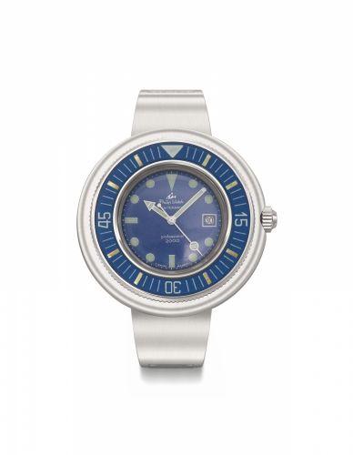 Philip Watch. A fine and oversized automatic diver’s wristwatch with sweep centre seconds and date