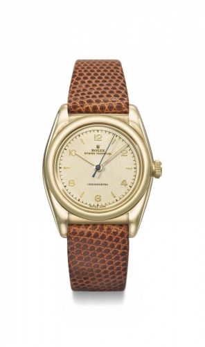 Rolex. A fine 18K gold and stainless steel automatic wristwatch with sweep centre seconds