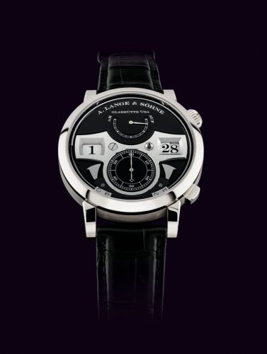 A. LANGE & SÖHNE. A FINE 18K WHITE GOLD STRIKING TIME WRISTWATCH WITH POWER RESERVE INDICATOR, DIGITAL TIME DISPLAY AND HACK FEATURE/