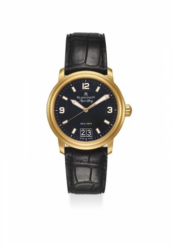 BLANCPAIN. AN EXTREMELY FINE 18K ROSE GOLD AUTOMATIC WRISTWATCH WITH SWEEP CENTER SECOND, DATE, ORIGINAL CERTIFICATE AND BOX