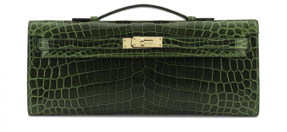 Sold at Auction: Hermes Kelly Cut Bag, Gris Paris Grey Matte