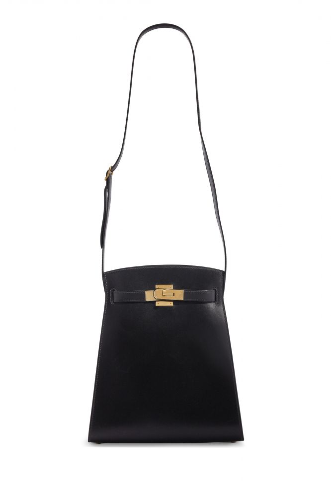 Kelly sport leather crossbody bag Hermès Black in Leather - 34737481