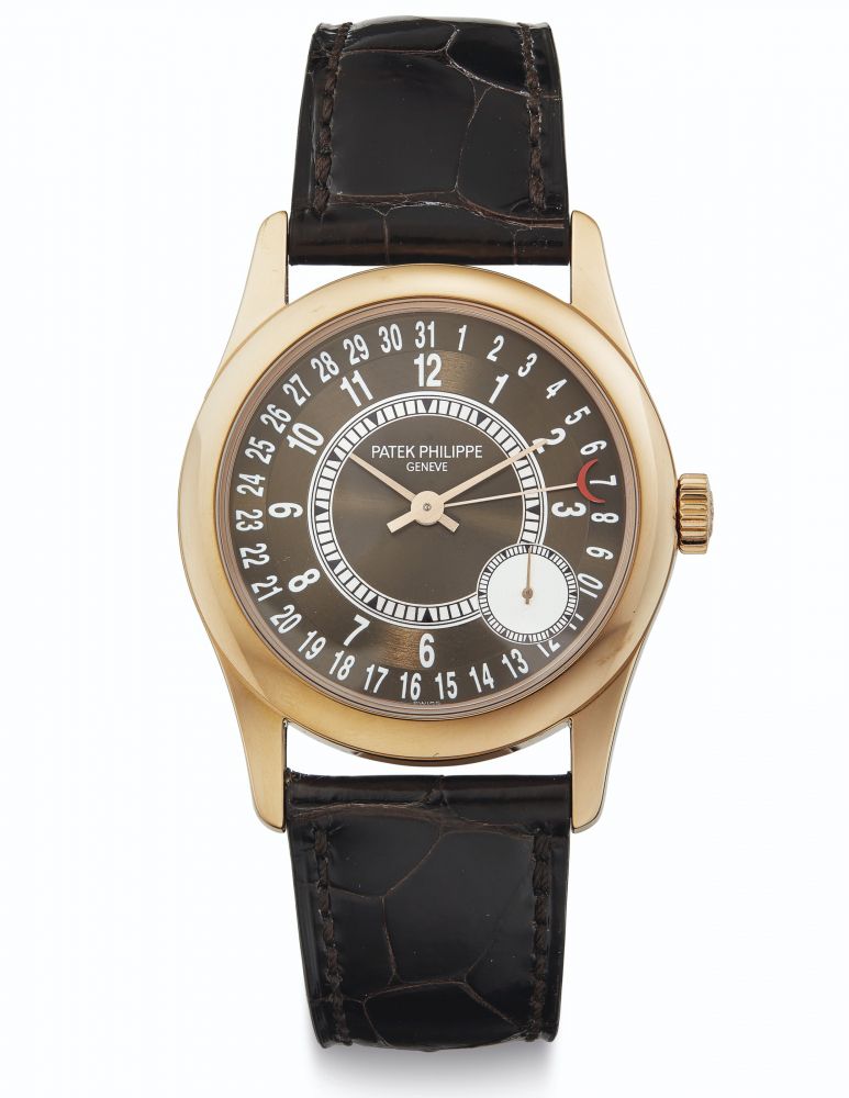 Patek Philippe. A Very Fine 18k Pink Gold Automatic Wristwatch with Date