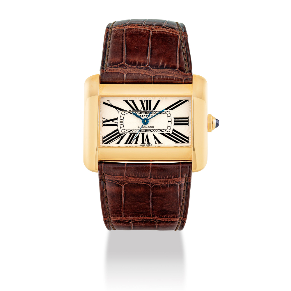 CARTIER, GOLD, TANK DIVAN, REF. 2603 -