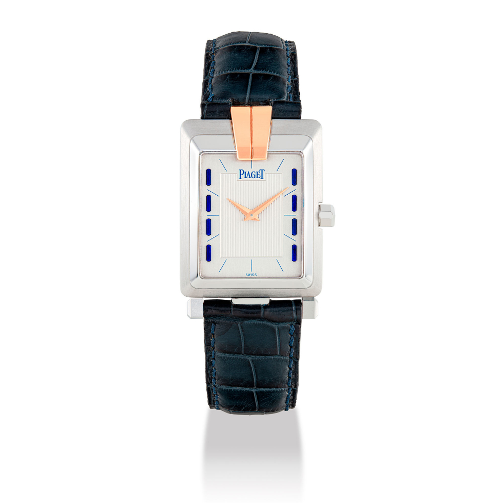 PIAGET, TWO-COLOURED GOLD LAPIS LAZULI, REF. 91100 -