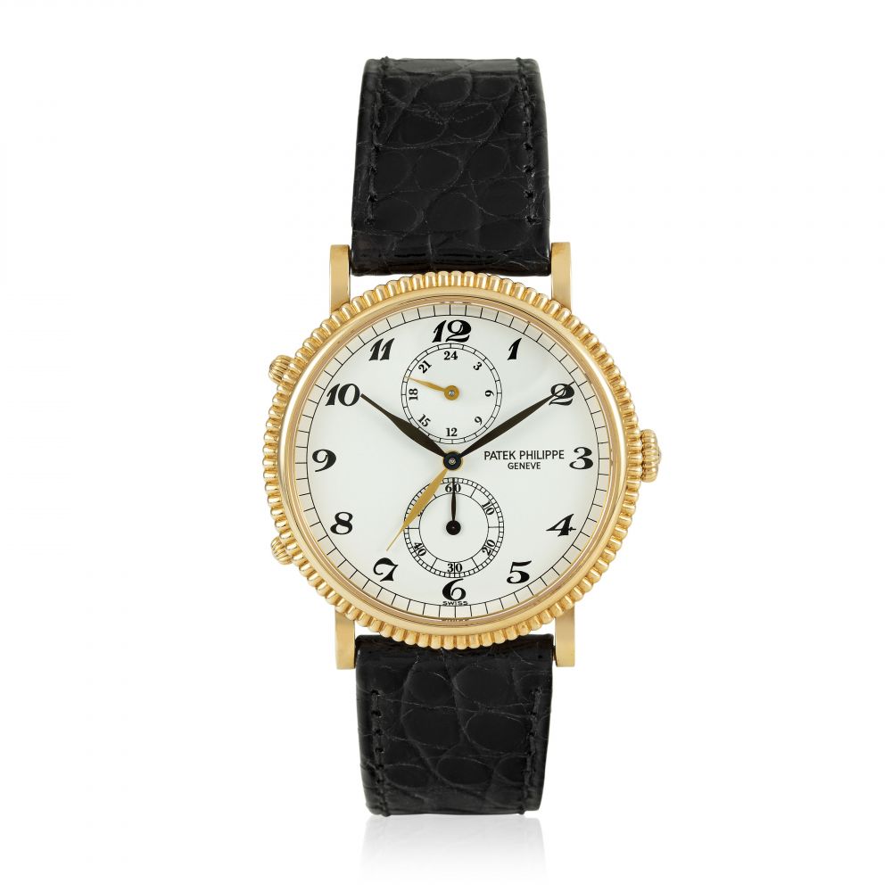 PATEK PHILIPPE, GOLD TRAVEL TIME, REF. 5034J - PROPERTY FROM AN IMPORTANT PRIVATE ASIAN COLLECTION PART 2