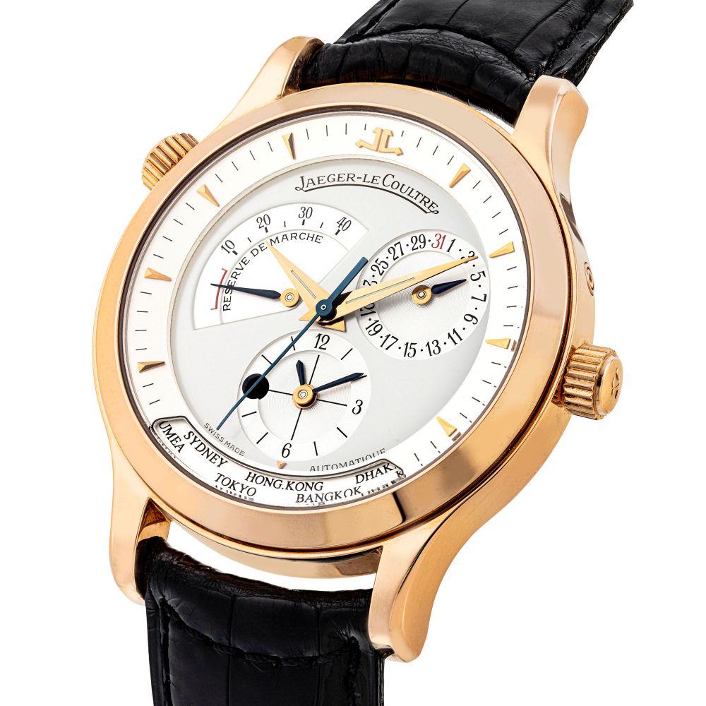 JAEGER LECOULTRE, PINK GOLD WORLD TIME -